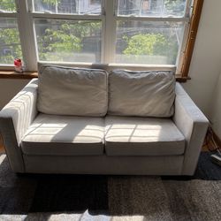 Gray Crate And Barrel Couch
