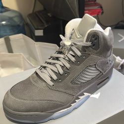 Air Jordan Wolf Grey 5s Size 10.5