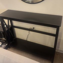 Modern Black Console Table 