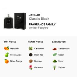 Jaguar Black Men Cologne
