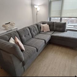 Gray Marleton 2-Piece Sectional with Chaise