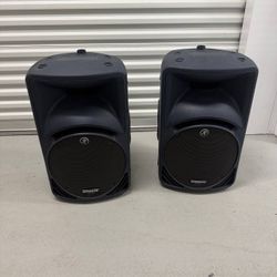 Pair of Mackie SRM450 v2 Active 12" Powered PA DJ Speakers - Tested & Working