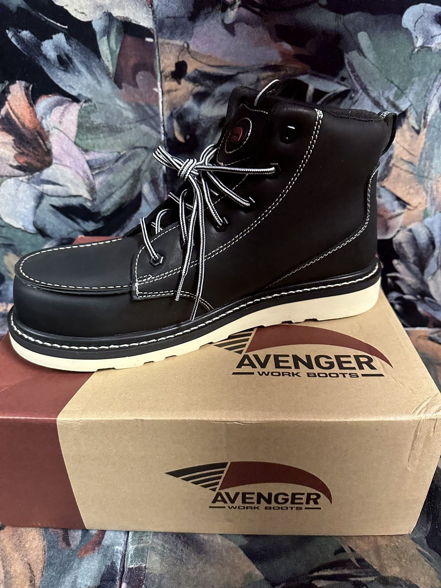 Avenger Wedge Men’s Moc Carbon Nanofiber Toe Electrical Hazard Waterproof Work Boot