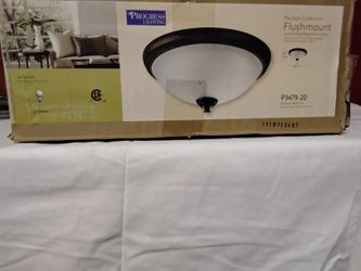 Brand New Progress Lighting Flushmount – Antique Bronze Finish


