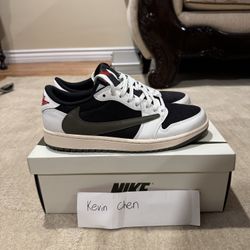 Travis Scott Air Jordan 1 Low Reverse Olive