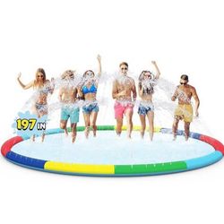 16ft Large Splash Pad for Kids Ages 4-8