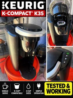 Keurig K-Compact K35 Coffee Maker – Tested & Working