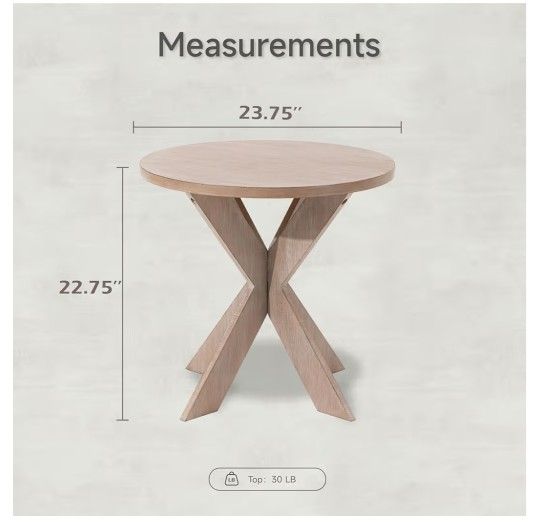 Farmhouse Cross Leg end Table