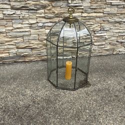 Glass Bird Cage Piece Used For Wedding