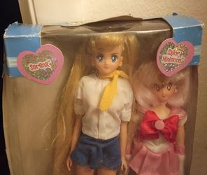 Serena & Sailor Minimoon dolls
