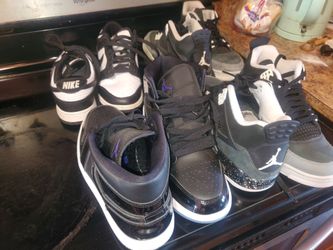 Back to school.  4 pairs of Jordan shoes 1 size  7.5 the other 3 are 7. Good condition selling has bundle not separate