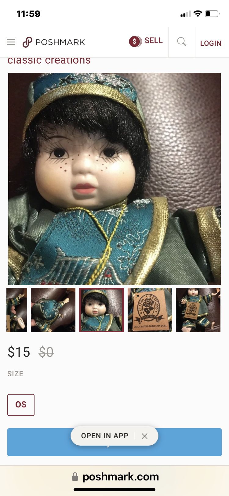 Classic Creations Wei & Hon" twin dolls, perfect condition