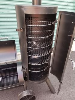 Outdoor gourmet triton vertical charcoal smoker discount