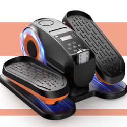 Under Desk Elliptical, Electric Leg Exerciser as Seen on TV for Seniors with 12 Adjustable Speed, Quiet Portable Electric Seated Pedal Exerciser Machi