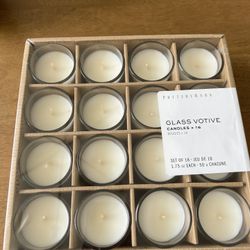 Pottery Barn Votive Candles Unscented 