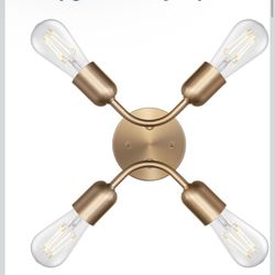 4 Light Modern Industrial Sputnik Chandelier