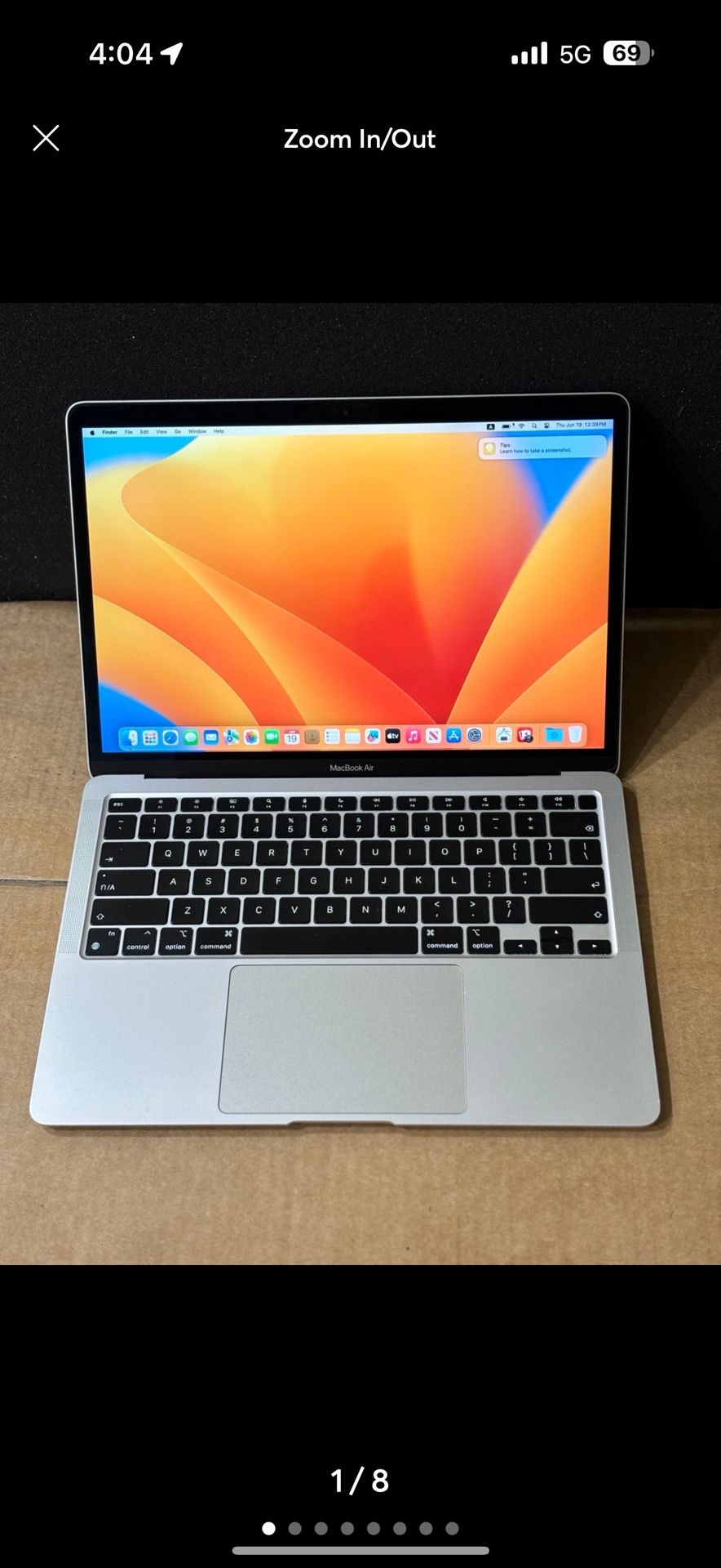 2020 Apple MacBook Air Laptop 