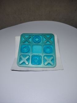 Resin tic tac toe board