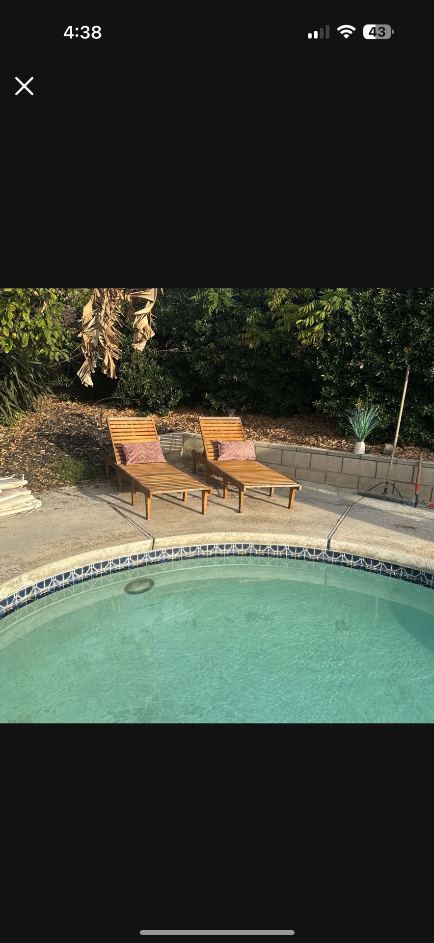 Teak Lounge Chairs- Outdoor Furniture- Patio Furniture- Pool Chairs