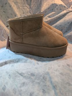 Brand new platform ankle boots