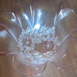 Mikasa Rosella Fluted Bowl Frosted Pink