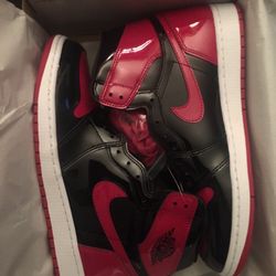 Jordan 1 Bred Patent Leather 