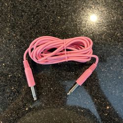 Pink 10 Foot TRS Patch Cable 3.5mm (1/8 inch) Mono