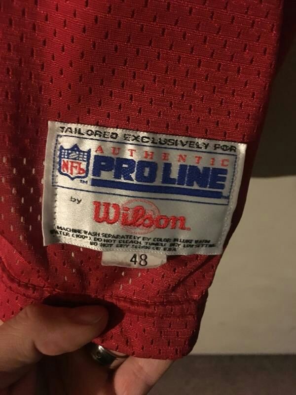 49ers jersey 94-95 Authentic Steve Young throwback Wilson jersey 49ers  jersey for Sale in Modesto, CA - OfferUp