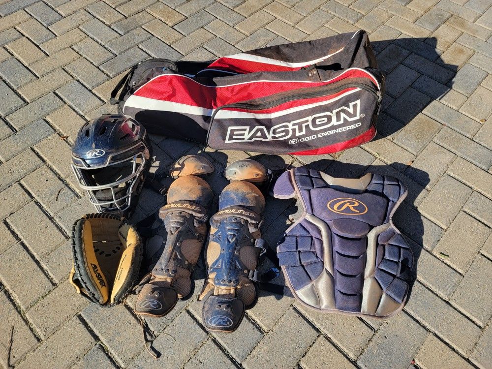 Rawlings Renegade Series Baseball Catcher's Set W/bag And Glove