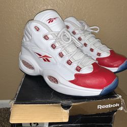 Reebok Question Mid ‘Pearlized Red Toe’