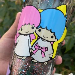 Twin Star Snowglobe Tumbler