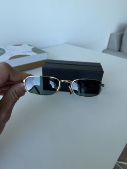Unisex Prada Gold Sunglasses