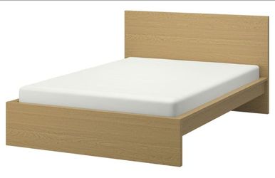 IKEA Malm Full / Standard size bed oak veneer w/storage