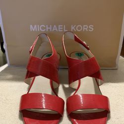 MK Authentic Good Conditions Size 8 Red