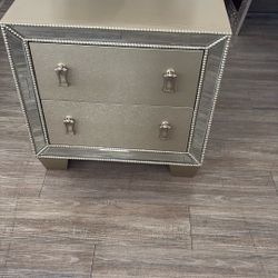 Mirrored Nightstand 
