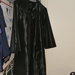 Graduation Black Gown Size 5'10-6'00