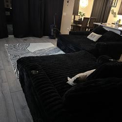 2 courday sofa chairs with charging port