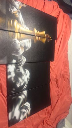 Chess picture  4 piece