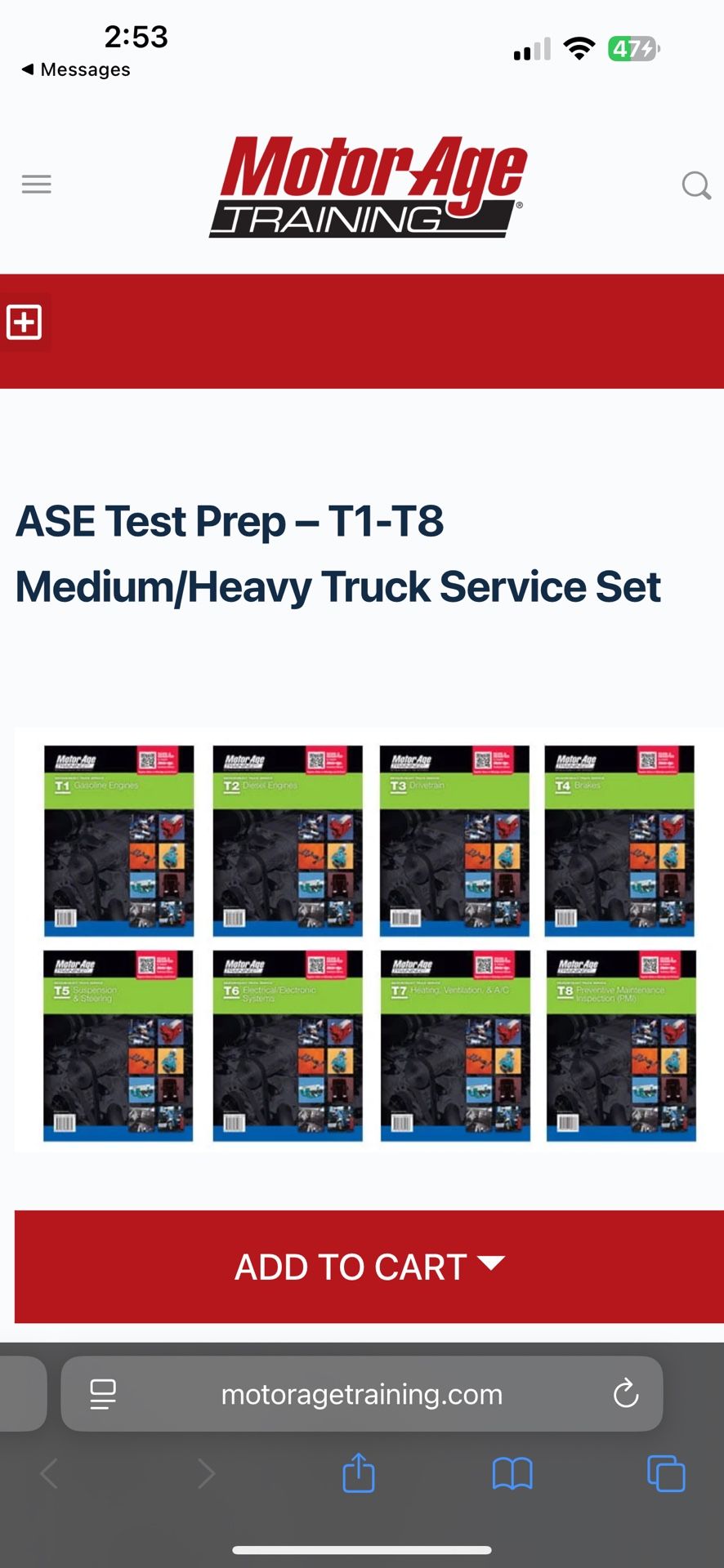 ASE T1-T8 Study Guides