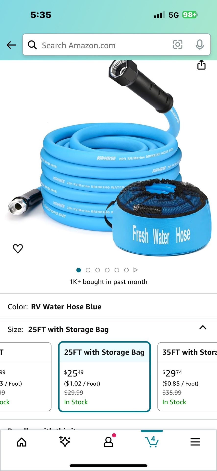 Fresh Water Hose For Rv's