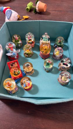 Disney snow globes all from early 2000s