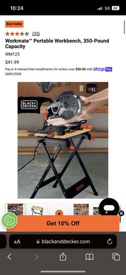 BRAND NEW! BLACK+DECKER Workmate Portable Workbench, 350-Pound Capacity  (WM125) for Sale in Cary, NC - OfferUp