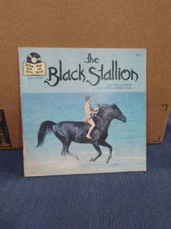 1982 The Black Stallion Movie 33 1/3 RPM Record & read along story Book