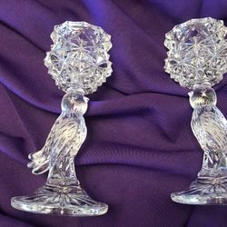 Candlesticks Bird Crystal