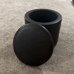 Round Ottoman With Storage