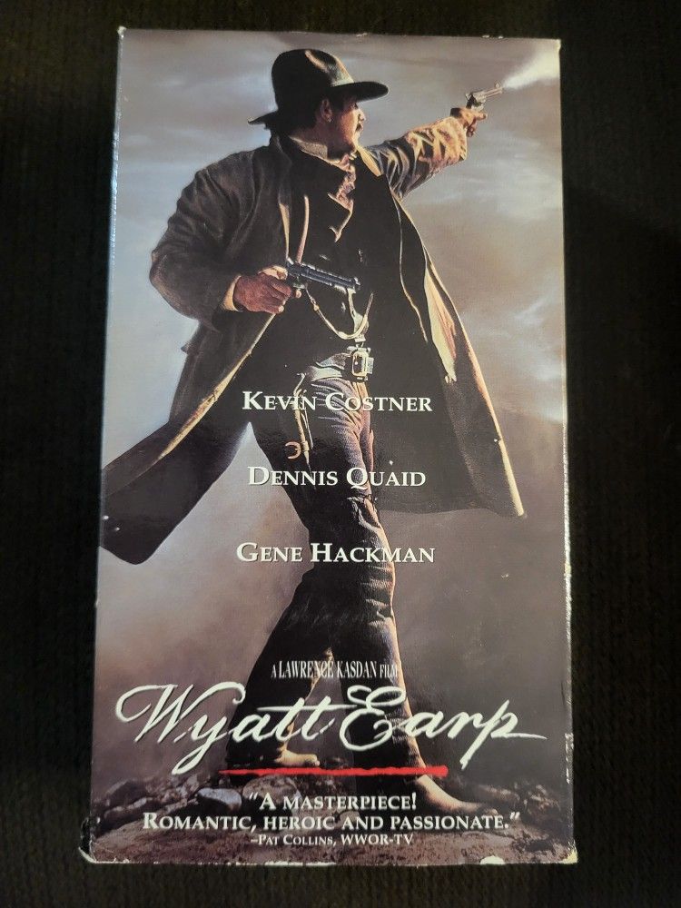 Rare Vintage Wyatt Earp VHS 2 Pack Cassette Tape!