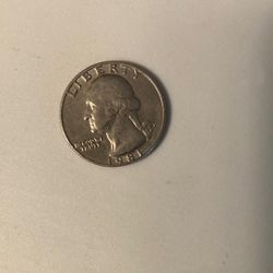 1981 P Quarter with multiple errors 