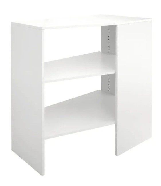 ClosetMaid 31.75" x 19.67" White BrightWood Wood Closet Corner Shelf Unit