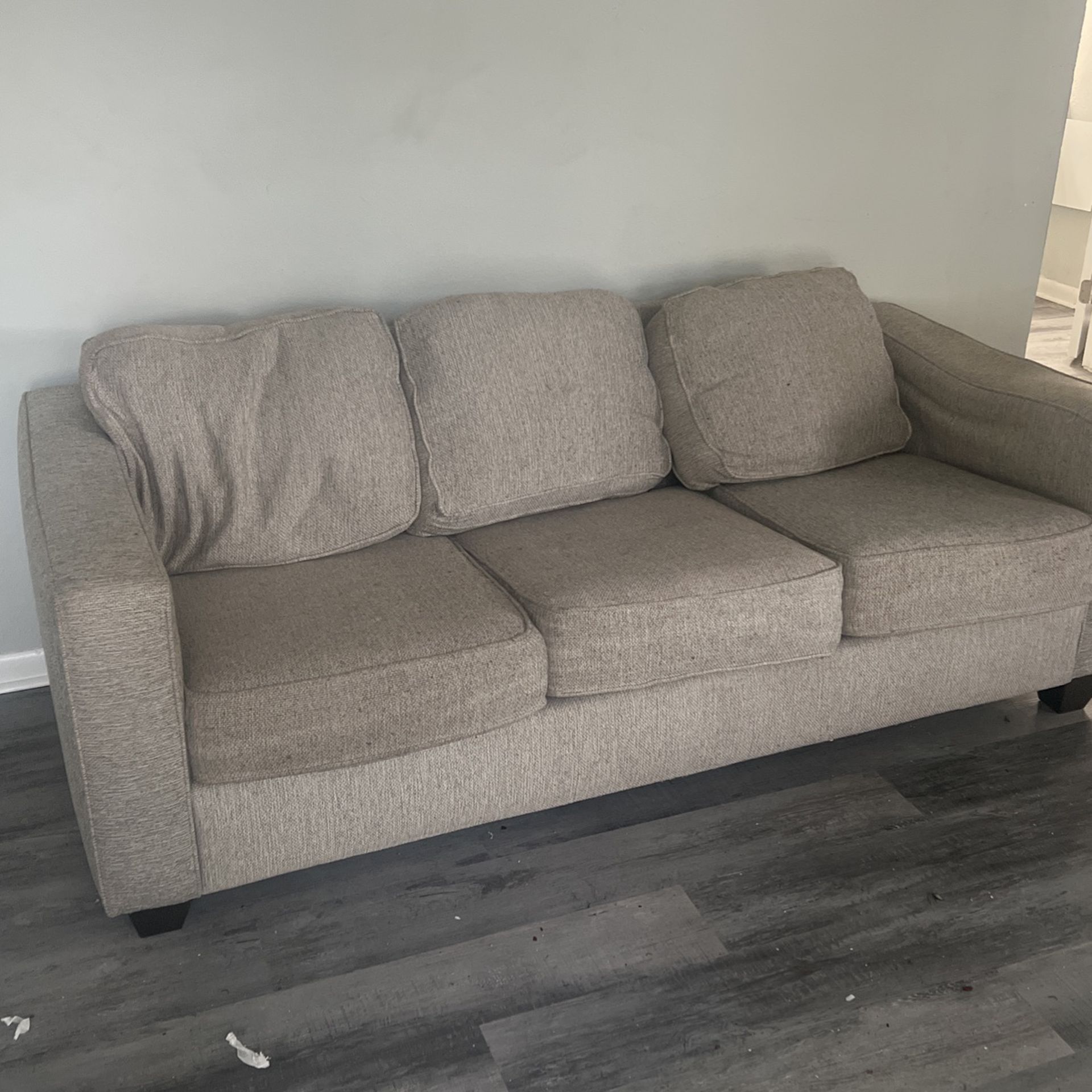 Three Seater Beige/Tan Couch 