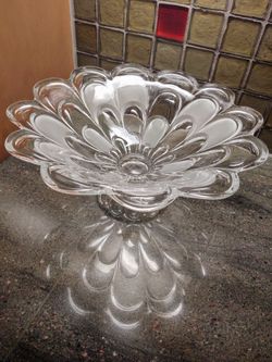 Vintage Crystal Footed Bowl